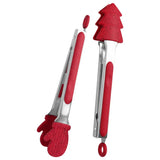 Christmas Silicone Food Tongs Kitchen Accessories