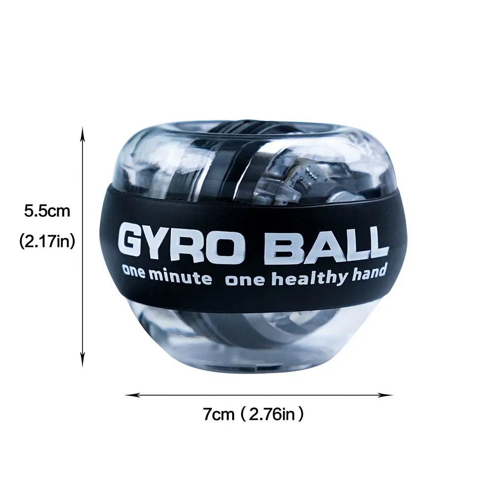 Self-Starting LED Gyro Ball for Hand and Wrist Strength