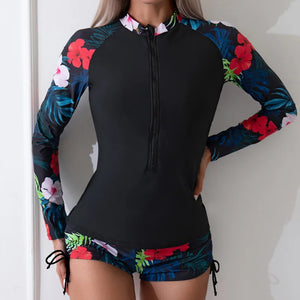 Long-Sleeve Swimsuit Set