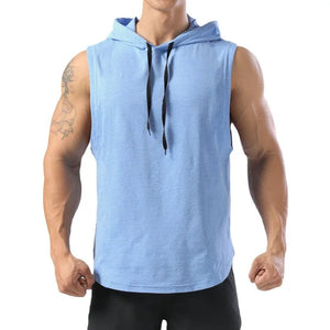 Sleevless Tees for Men Solid Colors
