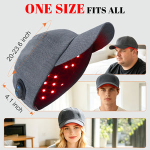 2026 Red Light Therapy Hair Growth Cap 660nm 850nm Near Infrared LED Hair Follicle Activator Anti Hair Loss Scalp Care Hat