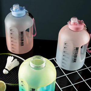 Stay Hydrated  Large Capacity Water Bottle with Time Markers