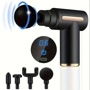 Deep Muscle Massage Gun Portable, Fascia Vibration Gun for Body Neck Back Relaxation, Fitness Slimming Tool