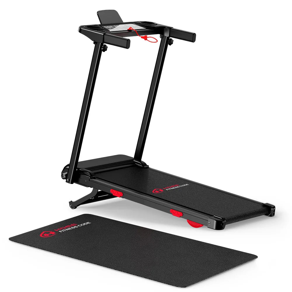 Folding Treadmill with incline Portable Treadmills Home with HandleBar,Walking Pad Foldable 3.0HP Quiet Brushless LED Dispay