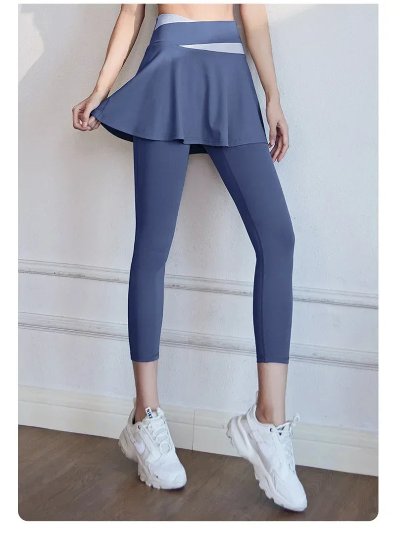 Aiithuug Tennis Skorts Versatile Workout Leggings