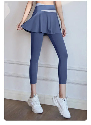 Aiithuug Tennis Skorts Versatile Workout Leggings