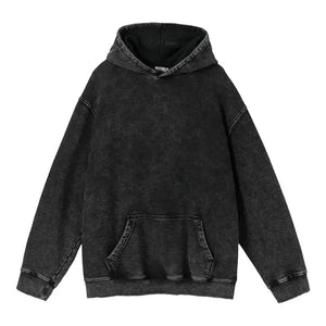 Unisex Cotton Hoodies  Vintage Wash  Harajuku Style
