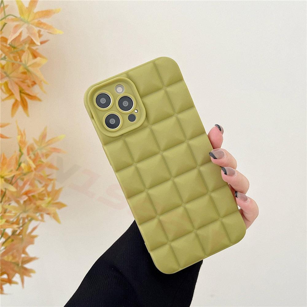 Unique Phone Case For iPhone 14 Pro 13 12 11 Pro Fashion 3D Soft Silicon Shockproof For iPhone 14 Case Bubble Case Cute Full Body Shape Soft Silicone Slim Cushioned Beautiful Elegant Case For Women