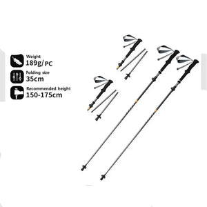 Ultralight & Foldable Trekking Poles For Comfortable Hiking & Trekking
