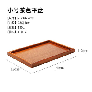 Wooden Tea Tray Decorative Storage Serving Tray