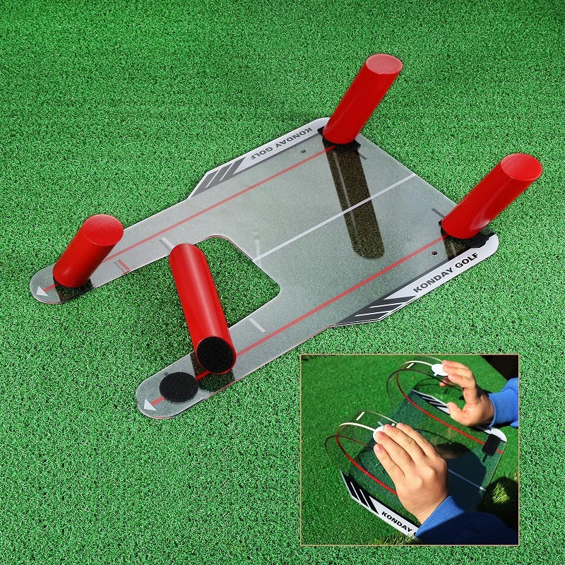 Perfect Your Swing  Golf Training Mirror with Speed Rods