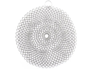 Leeseph Stainless Steel Chainmail Scrubber - Reusable Kitchen Cleaning Tool