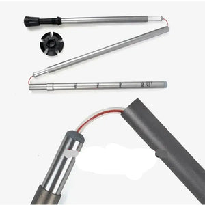2-Piece Aluminum Trekking Poles for Hiking Snowshoeing & Backpacking