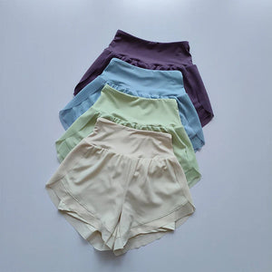 Women's 2 in 1 Yoga Shorts Quick Dry High Waist
