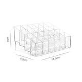 24-Slot Acrylic Lipstick Holder Organizer for Cosmetics, Nail Polish, Jewelry Display
