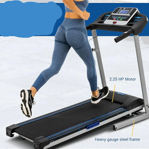 Foldable Fitness Machine  Compact Treadmill for Home Workouts