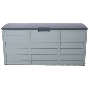 All Weather UV Resin 75 Gallon Outdoor Deck Box with Wheel Patio Backyard Storage Bin for Cushions Garden Tools Pool Toys
