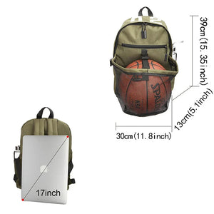 20-25L Portable Basketball Backpack with Kettle Pocket