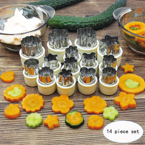 Stainless Steel Vegetable & Fruit Shaping Cutter Set
