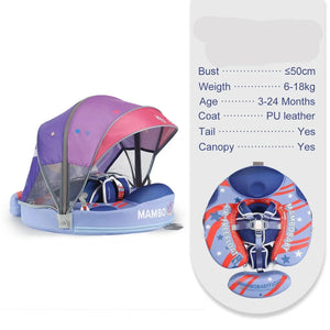 Float 2 Canopy & Chest Support for Safe & Fun Baby Swimming