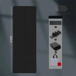 4mm Foldable Yoga Mat Ideal for Yoga Pilates and Floor Workouts