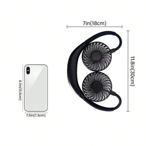 Portable Neck Fan, Wearable Hands-Free Personal Fan, Essential Cooling Fan For Summer Home, Office, Outdoor, Sports, Beach, Camping, Travel, Holiday Travel