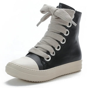 Couple Shoes  High-Top Sneakers  European Style