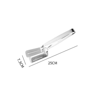 304 Stainless Steel Serrated Tongs Spatula for Cooking and Grilling