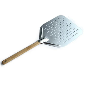12" Non-stick Metal Pizza Peel with Wooden Handle