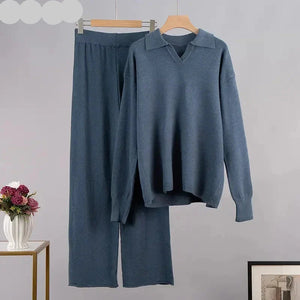 Warm and Chic  Soft Knitted Outfit