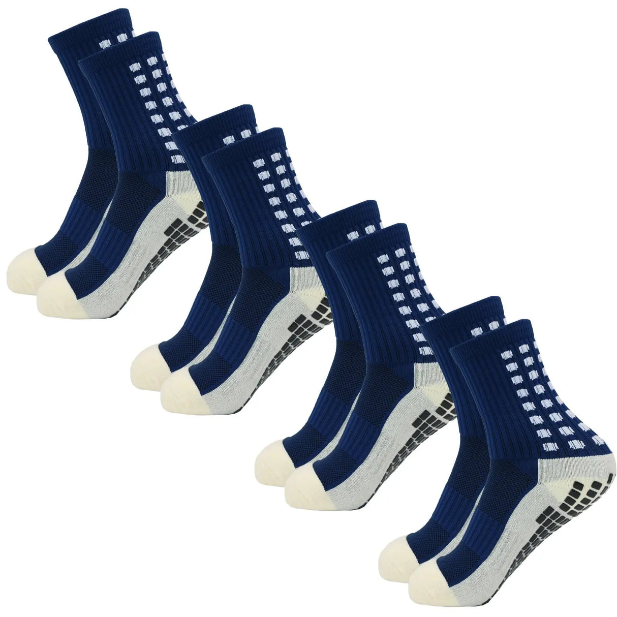 4 Pack Men s Anti Slip Soccer Socks