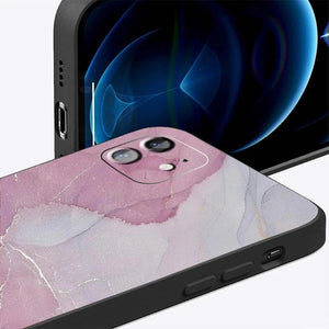 Luxury Marble Texture Phone Case For iPhone X XR XS 7 8 6S 6 5 Plus Silicone Anti Fall Back Cover Ultra Thin Soft Silicone Protective Shockproof and Scratch Resistant with Cute Design Pattern Case