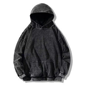 Unisex Cotton Hoodies  Vintage Wash  Harajuku Style