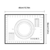 30x40cm Red/Black Silicone Pastry Mat for Pasta Making