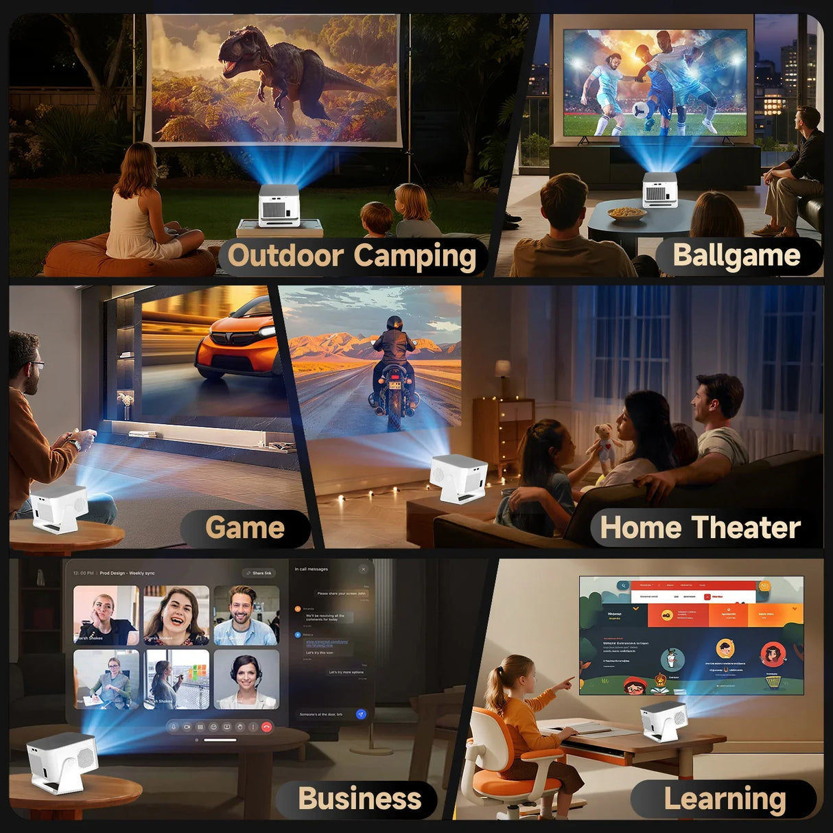 Magcubic HY350Max 900ANSI Android 14 Projector Auto Focus Projector Support 8K Native 1080P Wifi6 BT5.4 16G Allwinner H726 Portable Projector