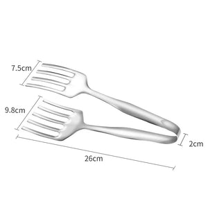 304 Stainless Steel BBQ Tongs Meat Clamp Kitchen Tool