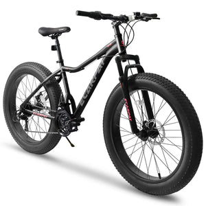 21-Speed Fat Tire Mountain Bike with Disc Brakes