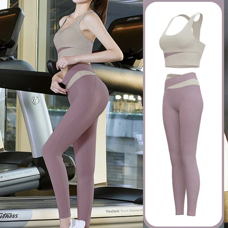 Patchwork Yoga Set for Women