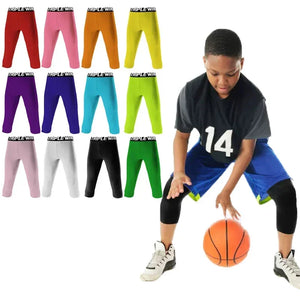 Kids Boy Girl Capri Running Tights Pants