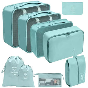 7/8/9/10/11 Pcs Set Travel Organizer Storage Bags Suitcase Packing Cubes Set Cases Portable Luggage Clothes Shoe Tidy Pouch