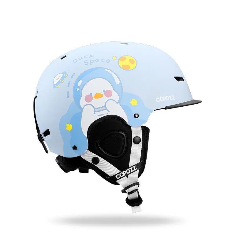 Kids Ski Helmet  Cartoons  Integrally Molded  Safety