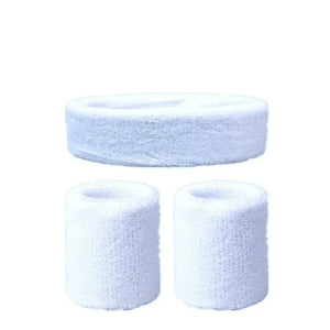 Cotton Sweatband Bundle Headband and Wristbands
