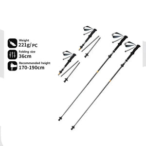Ultralight & Foldable Trekking Poles For Comfortable Hiking & Trekking