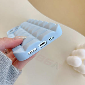 Unique Phone Case For iPhone 14 Pro 13 12 11 Pro Fashion 3D Soft Silicon Shockproof For iPhone 14 Case Bubble Case Cute Full Body Shape Soft Silicone Slim Cushioned Beautiful Elegant Case For Women