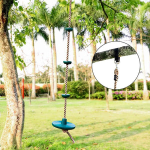 Outdoor Adventure: Swing Set with Climbing Rope for Kids