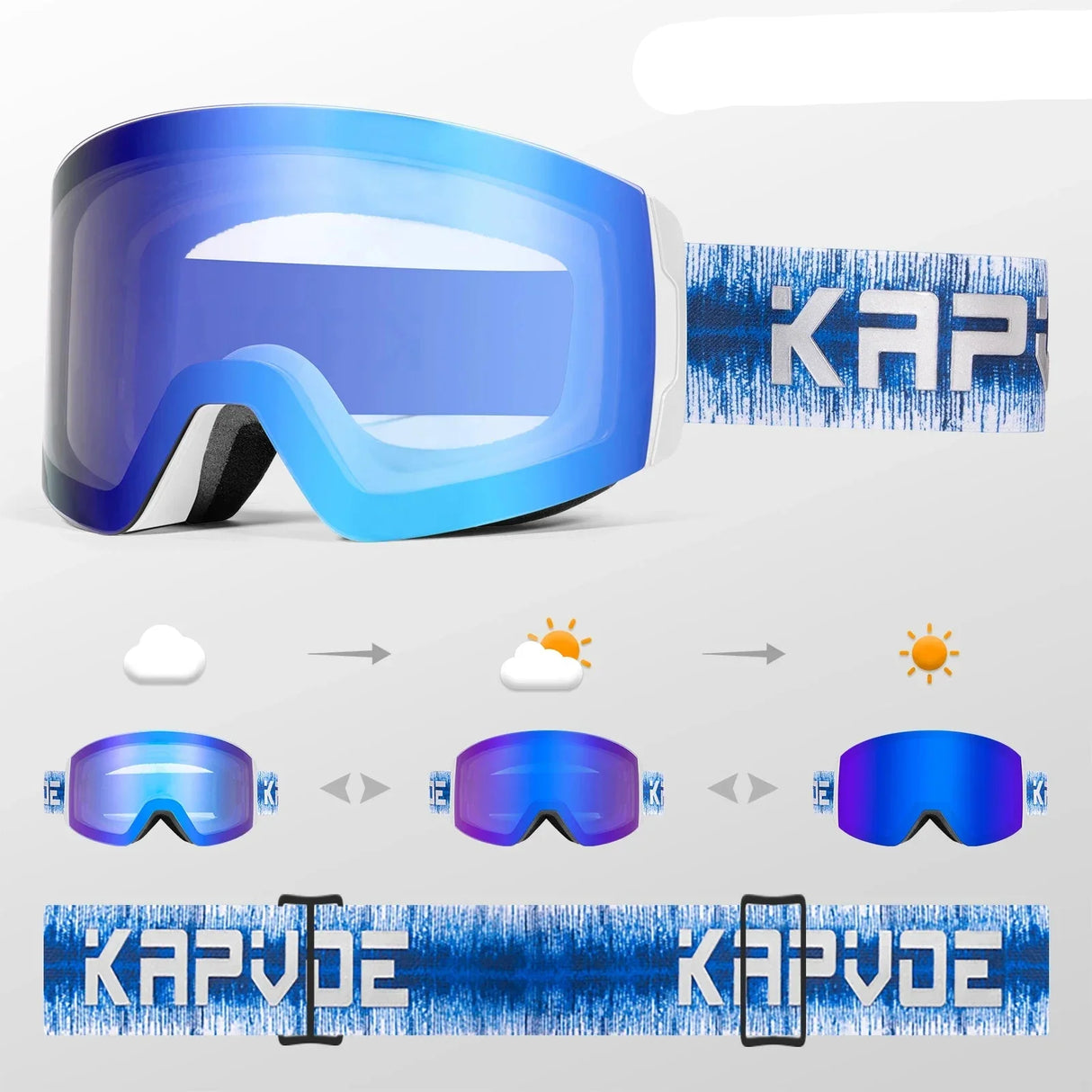 Conquer the Cold Photochromic Ski Goggles