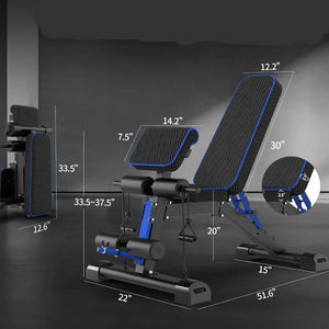 Adjustable Foldable Weight Bench for Home Gyms