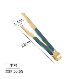 Stainless Steel Non-Slip BBQ Tongs Kitchen Utensils