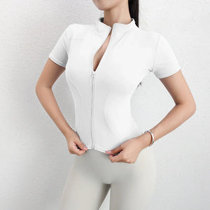 Women's Slim  Fit Zip Up Workout Jacket