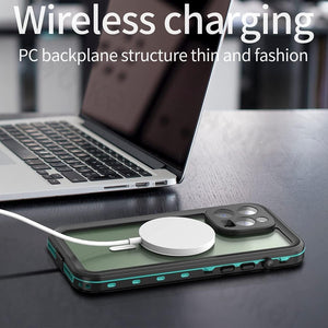 Waterproof Case For iPhone 14 Pro Max 14 Pro iPhone 13 Pro Max Protector Full Body Protective Dustproof Magnetic Phone Case Waterproof 360 Degree All-Round Protection with Built-in Screen Protector Outdoor Transparent  Shockproof Case